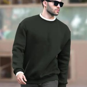 Men Full Sleeve Solid Sweatshirt